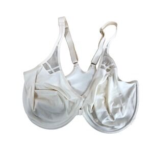 Delimira Front Close Bra W601 Rose White Unlined Underwire Racerback 36F NEW